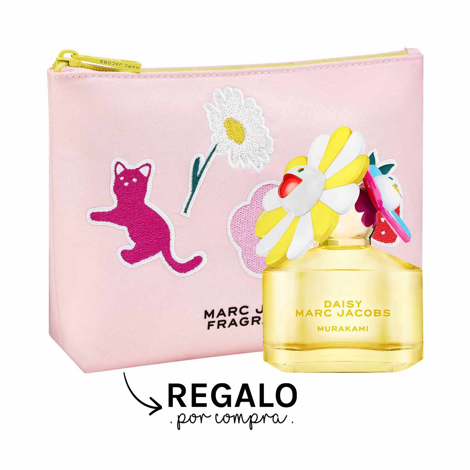 Imagen del kit Daisy Murakami Yellow EDP 50 ML + Pouch