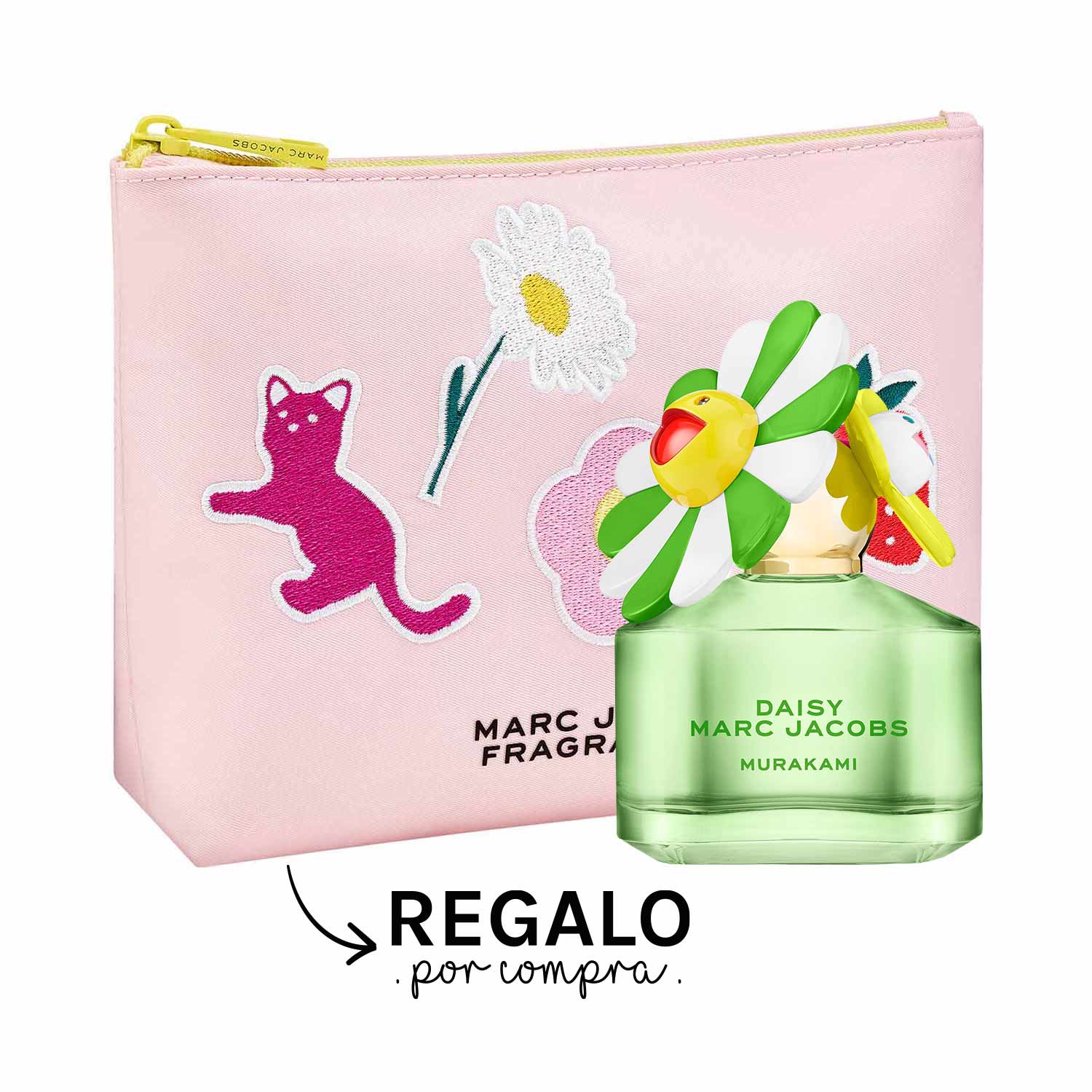 Imagen del kit Daisy Murakami Green EDP 50 ML + Pouch