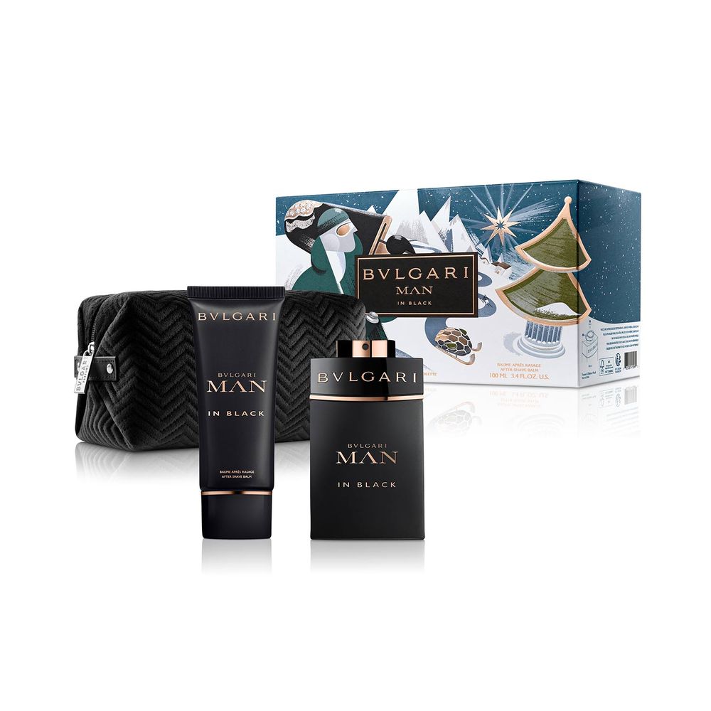 Bvlgari Man In Black EDP 100 ml + After Shave Balm y Pouch