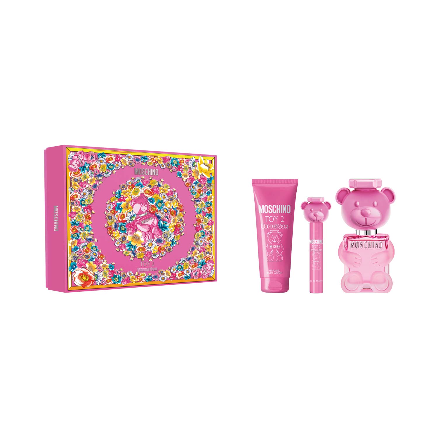 Imagen del kit Toy 2 Bubble Gum EDT 100 ml + Body Lotion 100 ml + EDT 10 ml