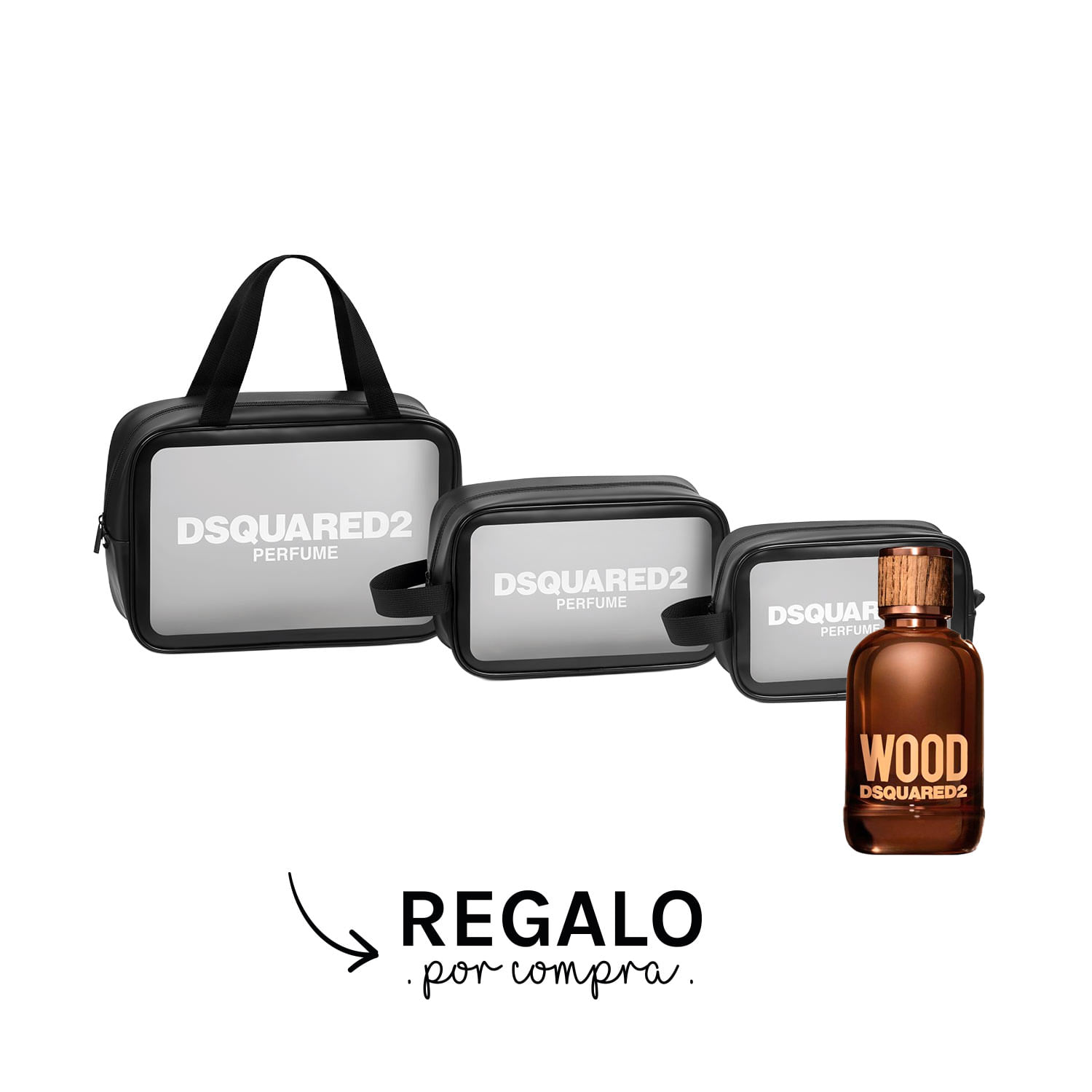 Imagen del kit Wood Pour Homme EDT 100 ml + Travel pouch kit