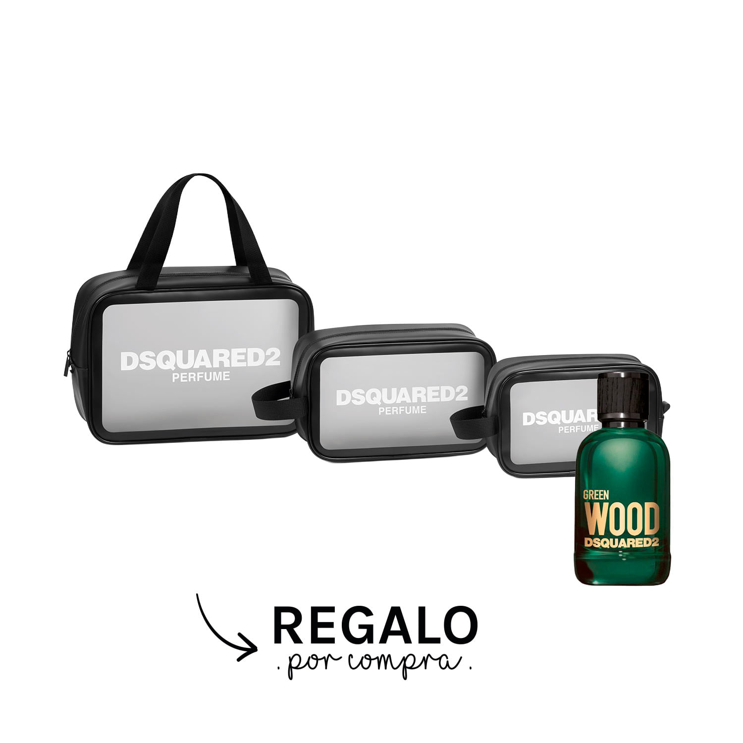 Imagen del kit Green Wood EDT 100 ml + Travel pouch kit
